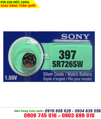Pin SR726SW-Pin 397; Pin đồng hồ Sony SR726SW-397 silver oxide 1.55v chính hãng